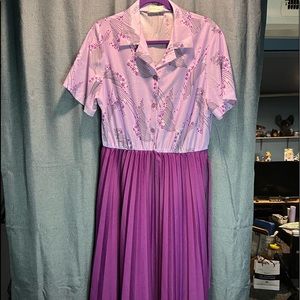 Retro purple dress